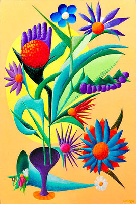 Reproduction d&rsquo;une &oelig;uvre florale